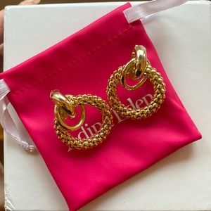 Adina Eden dangling interlocked earrings